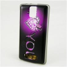 Силиконов калъф / гръб / TPU за LG K7 - черен / I Love You