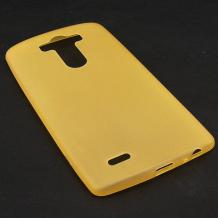 Ултра тънък силиконов калъф / гръб / TPU Ultra Thin i-Zore за LG G4 - жълт