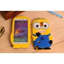 Силиконов калъф / гръб / TPU 3D за Samsung Galaxy Note 4 N910 / Samsung Note 4 - Minions Despicable me / Миньони Аз проклетникът