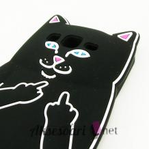 Силиконов калъф / гръб / TPU 3D за Samsung Galaxy Grand Prime G530 - Bad Cat / черен