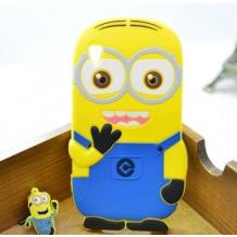 Силиконов калъф / гръб / TPU 3D за Sony Xperia M4 / M4 Aqua - Minions Despicable me / Миньони Аз проклетникът