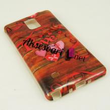 Силиконов калъф / гръб / TPU за Samsung Galaxy Note 4 N910 / Samsung Galaxy Note 4 - Love / червени сърца