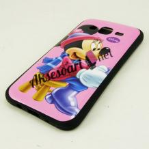 Силиконов калъф / гръб / TPU за Samsung Galaxy J5 / Samsung J5 - розов / Minnie Mouse