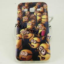 Силиконов калъф / гръб / TPU за Samsung Galaxy J5 / Samsung J5 - тъмно син / Миньони / Despicable me