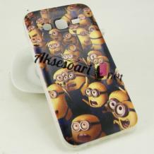 Силиконов калъф / гръб / TPU за Samsung Galaxy J5 / Samsung J5 - тъмно син / Миньони / Despicable me