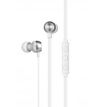 Оригинални стерео слушалки / QuadBeat 2 In-Ear Premium Earphone Headset + Mic / EAB62910502 за LG - бели / 3,5 mm