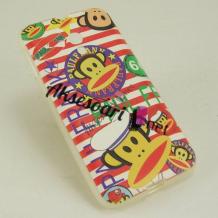 Силиконов калъф / гръб / TPU за Samsung Galaxy S4 I9500 / Samsung S4 I9505 / Samsung S4 i9515 - цветен / Paul Frank / маймуна