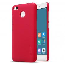 Луксозен твърд гръб за Xiaomi RedMi 4X - Nillkin / червен