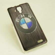 Силиконов калъф / гръб / TPU за Lenovo A536 - BMW / сив