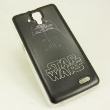 Силиконов калъф / гръб / TPU за Lenovo A536 - черен / Star Wars