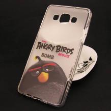 Силиконов калъф / гръб / TPU за Samsung Galaxy A5 A500F - Angry Birds / Bomb