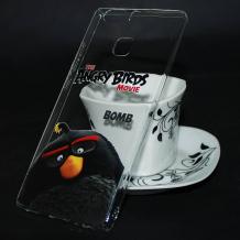 Твърд гръб за Huawei P9 - прозрачен / Angry Birds / Bomb