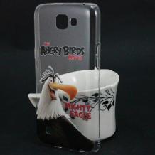 Твърд гръб за LG K4 - прозрачен / Angry Birds / Mighty Eagle