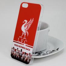 Твърд гръб за Apple iPhone 5 / iPhone 5S / iPhone SE - FC Liverpool / Hold Nothing Back