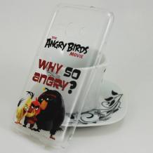 Твърд гръб за Samsung Galaxy J1 J100 - прозрачен / Angry Birds / Movie