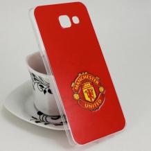 Твърд гръб за Samsung Galaxy A5 2016 A510 - червен / Manchester United