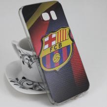 Твърд гръб за Samsung Galaxy S6 G920 - FC Barcelona / цветен