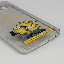 Твърд гръб за Samsung Galaxy S7 G930 - сив / Minions / Idea