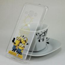 Твърд гръб за Samsung Galaxy J1 2016 J120 - прозрачен / Minions / Idea