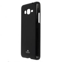 Силиконов калъф / гръб / TPU Mercury GOOSPERY за Samsung Galaxy J3 - черен