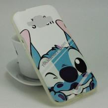 Силиконов калъф / гръб / TPU за Samsung Galaxy J5 J500 - бял / Stitch