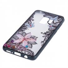 Силиконов калъф / гръб / TPU за Samsung Galaxy S9 G960 - цвете с пеперуди