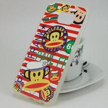 Силиконов калъф / гръб / TPU за Samsung Galaxy S6 Edge G925 - цветен / Paul Frank / маймуна