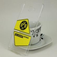 Твърд гръб за Samsung Galaxy A3 2016 A310 - прозрачен / Borussia Dortmund