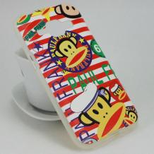 Силиконов калъф / гръб / TPU за Samsung Galaxy J1 J100 - цветен / Paul Frank / маймуна