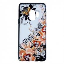 Силиконов калъф / гръб / TPU за Samsung Galaxy S9 G960 - цветя / пеперуда