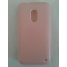 Заден предпазен твърд гръб имитиращ кожа за Nokia Lumia 620 - розов