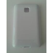 Силиконов калъф / гръб / TPU за LG Optimus L3 II  - бял / гланц