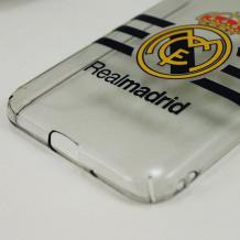 Твърд гръб за Samsung Galaxy J3 - сив / Real Madrid
