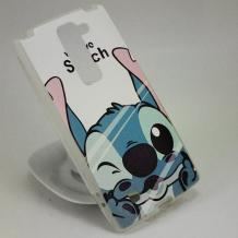 Силиконов калъф / гръб / TPU за LG G4 Mini / LG G4c / LG Magna - бял / Stitch