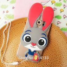 Силиконов калъф / гръб / TPU 3D за Samsung Galaxy S7 Edge G935 - сив / Zootropolis