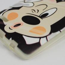 Силиконов калъф / гръб / TPU за LG G4 - бял / Mickey Mouse