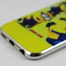 Луксозен ултра тънък силконов калъф / гръб / TPU Ultra Thin за Apple iPhone 5 / iPhone 5S / iPhone SE - Миньони / Minions