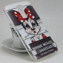 Силиконов калъф / гръб / TPU за Lenovo Vibe X3 Lite / K4 Note / Lenovo A7010 - бял / Minnie Mouse