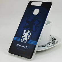 Силиконов калъф / гръб / TPU за Huawei P9 - FC CHELSEA