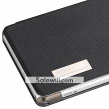 Луксозен кожен калъф Flip Cover Rock за Sony Xperia Z1 Compact - черен / Elegant Series