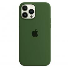 Оригинален гръб Silicone Case за Apple iPhone 13 Pro Max 6.7'' - маслинено зелен