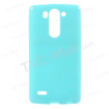 Силиконов калъф / гръб / TPU за LG G4 - син / гланц