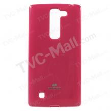 Луксозен силиконов калъф / кейс / TPU Mercury GOOSPERY Jelly Case за LG Magna / LG G4c - цикламен