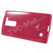 Луксозен силиконов калъф / кейс / TPU Mercury GOOSPERY Jelly Case за LG Magna / LG G4c - цикламен