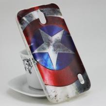 Силиконов калъф / гръб / TPU за Huawei Ascend Y625 - Captain America