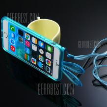 Силиконов бъмпер / Bumper за Apple iPhone 6 4.7" - заешки уши / син