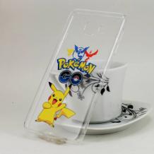 Твърд гръб за Samsung Galaxy A3 2016 A310 - прозрачен / Pokemon / Pikachu