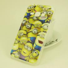 Ултра тънък силиконов калъф / гръб / TPU Ultra Thin за Samsung Galaxy J1 2016 J120 - Minions / Миньони / Аз проклетникът / Despicable me