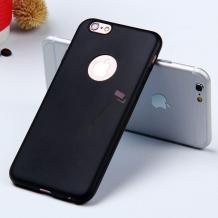 Ултра тънък силиконов калъф / гръб / TPU Ultra Thin Candy Case за Apple iPhone 6 Plus / iPhone 6S Plus - черен