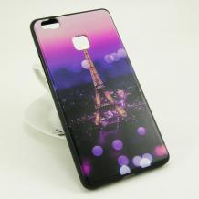 Силиконов калъф / гръб / TPU за Huawei P9 Lite - Айфелова кула / вечерни светлини